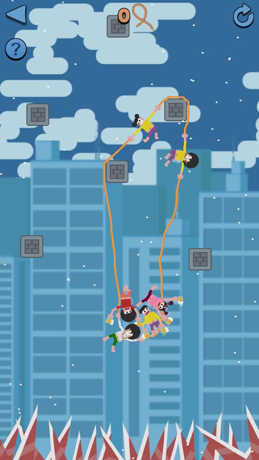 秋季男孩绳索救援3