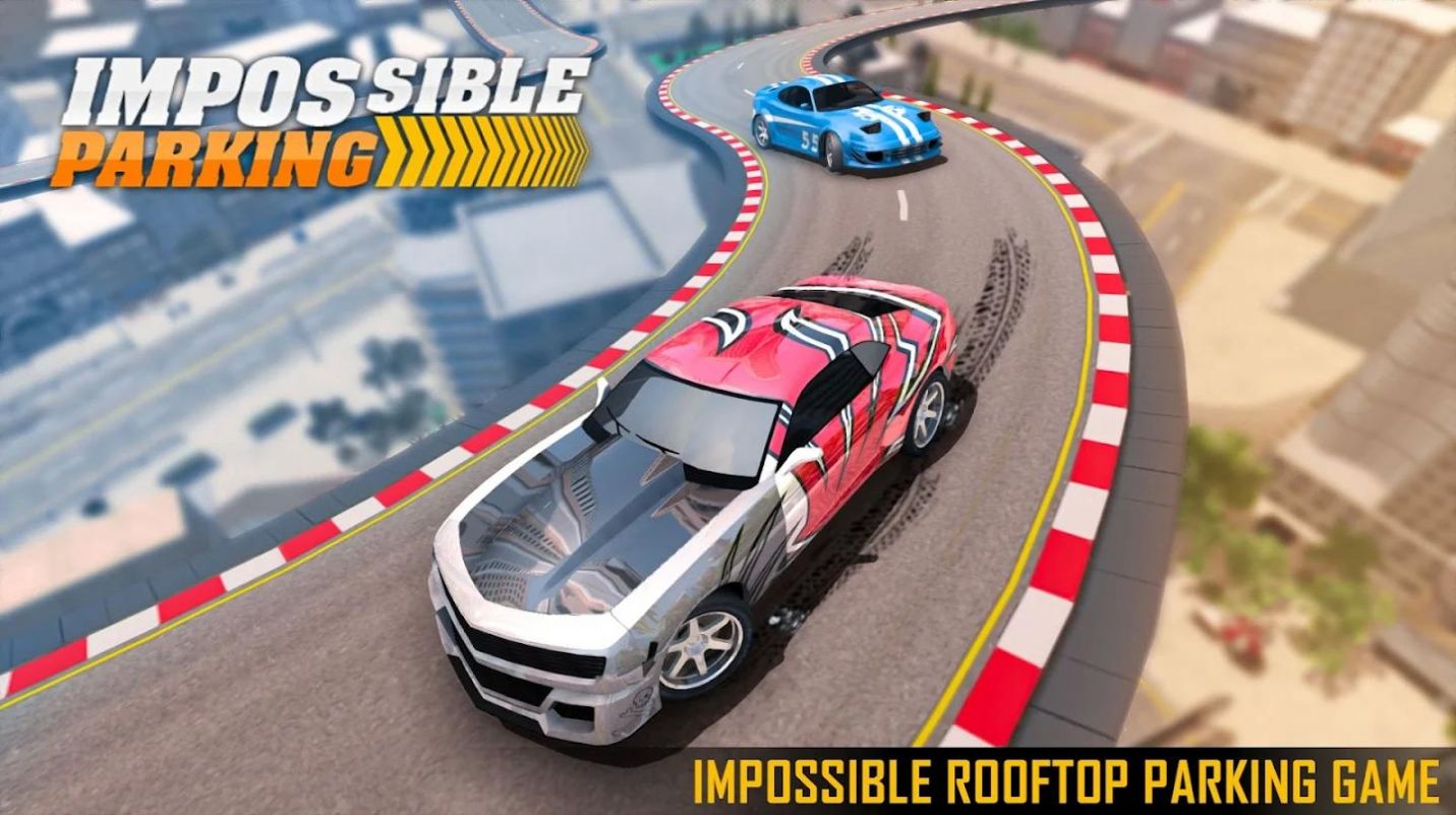 汽车特技城市屋顶司机2