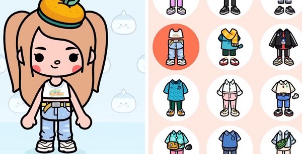 托卡世界新衣服帽子发卡2