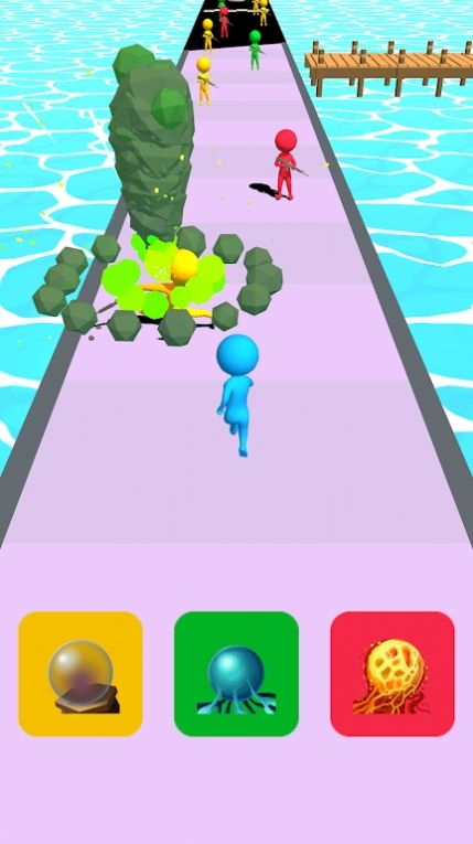 同色魔法攻击跑1