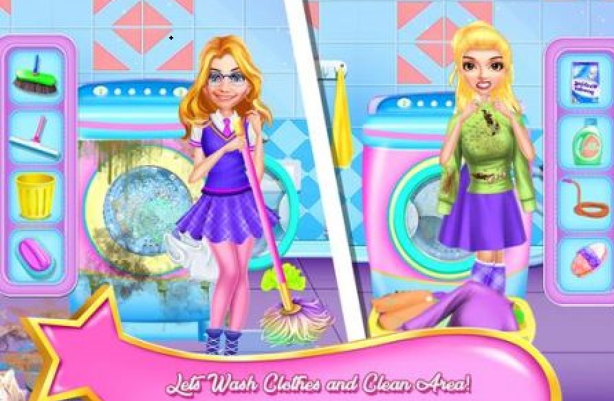 学校女生家庭清洁1