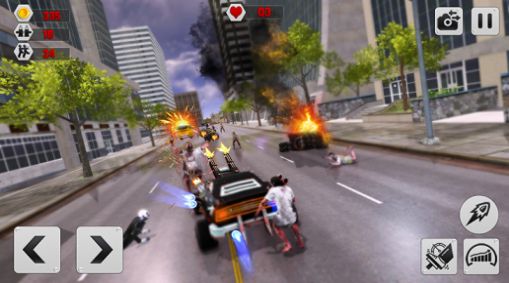 僵尸公路汽车射击