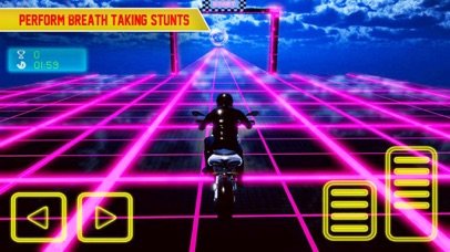 crazy bike in light tracks2