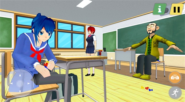 虚拟动漫高中女生1