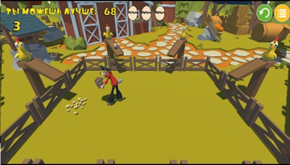 大尾巴狼接鸡蛋