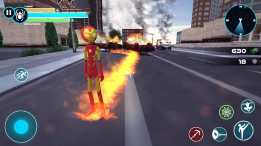 城市英雄火柴人1