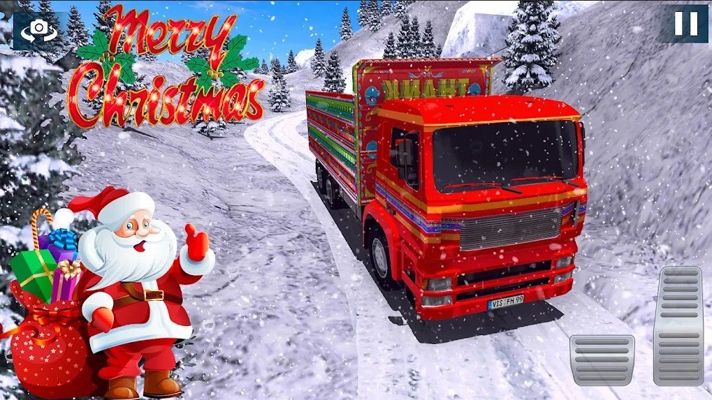 圣诞雪地卡车模拟器0