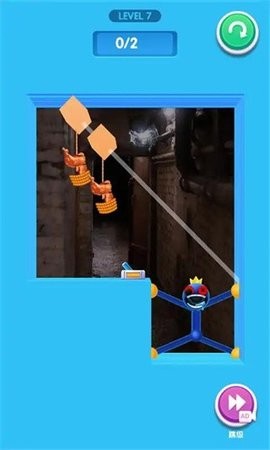 彩虹拉伸蓝色怪兽2