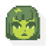 绿色的电子女孩