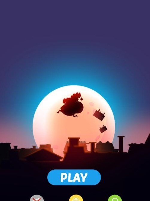 圣诞老人房顶跑1