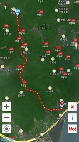 杭州登山地图0