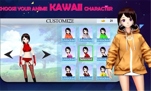 动漫女孩袖珍爱1