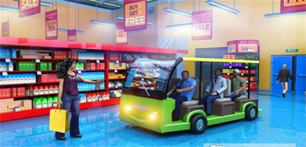 超级市场电瓶车0