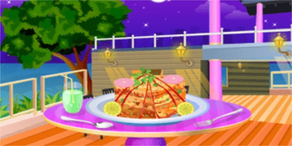 使烤宽面条烹饪0