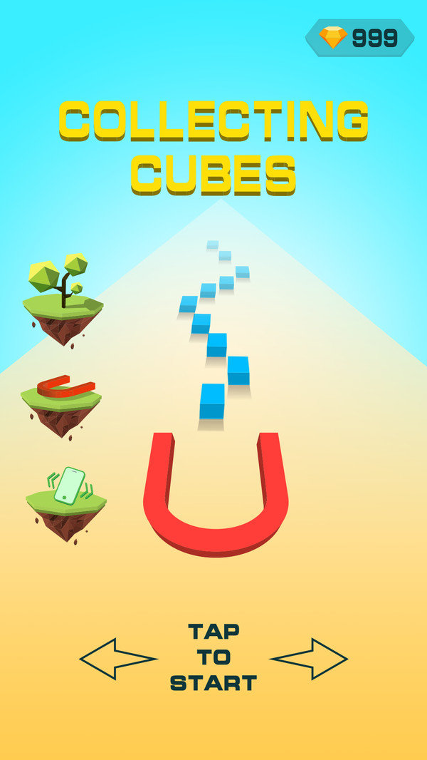 收集沙滩立方体1