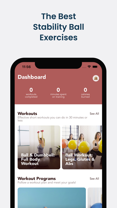 瑜伽球练习抬头2