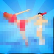 女孩欢乐向前冲