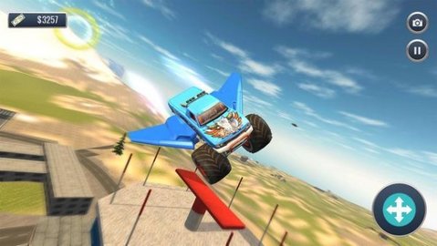 越野卡车飞行冲刺 （Offroad Flying Monster Truck Driving）3