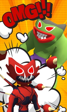 合并蓝色怪物超级英雄0